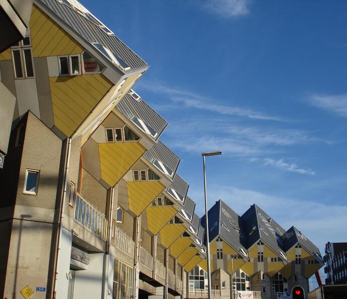 Domy z kostek v Rotterdamu