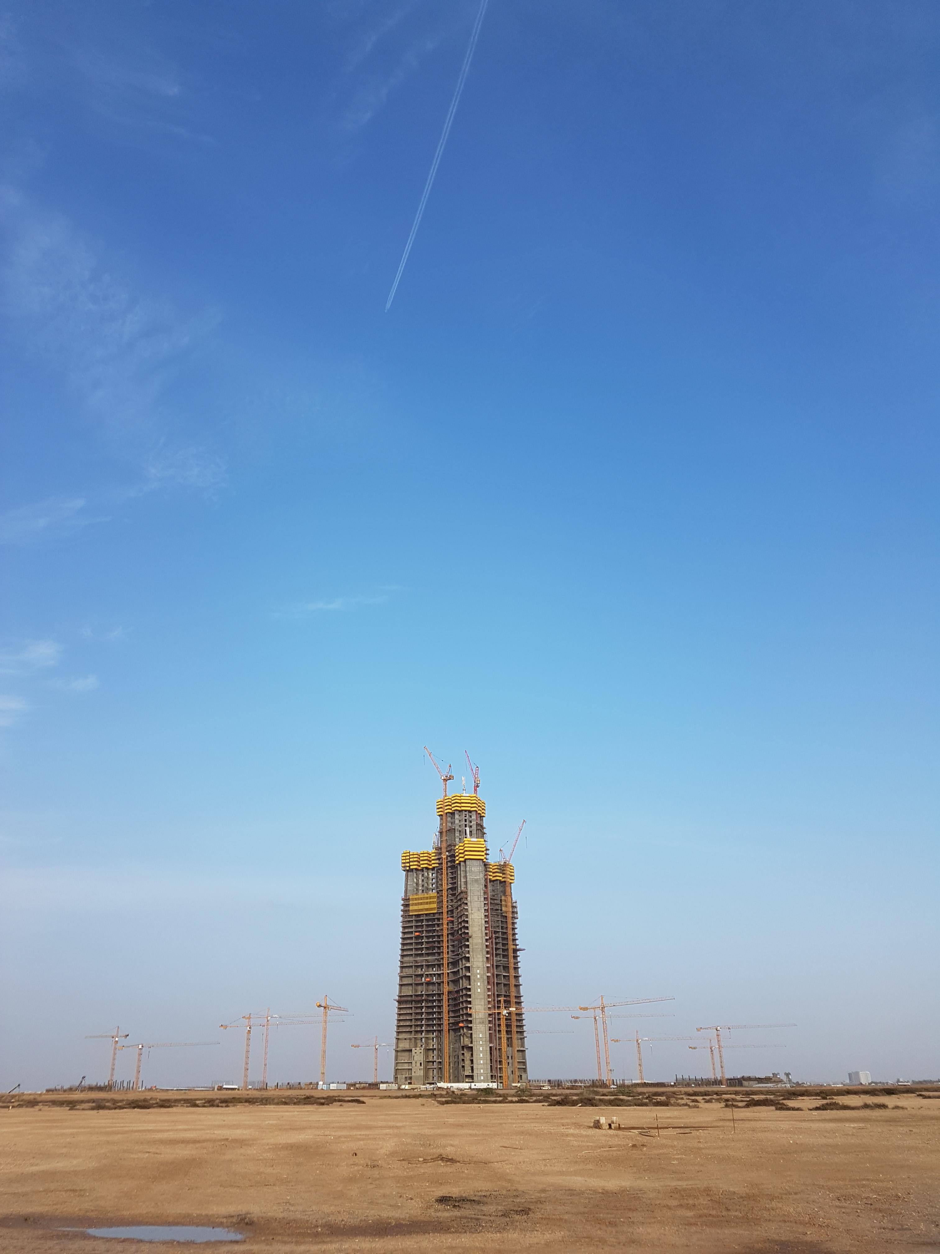 Jeddah Tower im Bau
