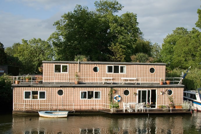 Houseboat Architecture Living On The Water While Connected With Nature