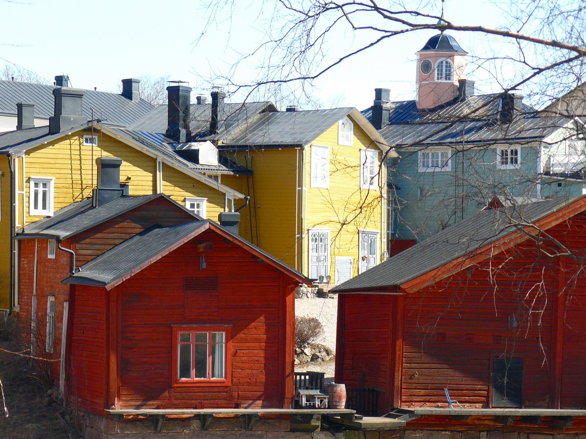 Holzhäuser in Porvoo