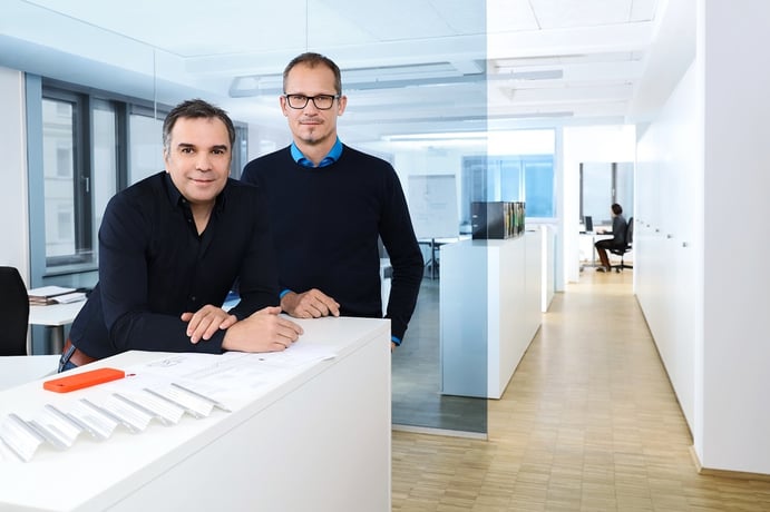 From left to right: Daniel Mondino and Lars Kölln, Founder and owner of CORE architecture