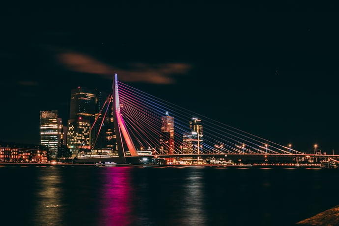 Erasmus-Brücke in Rotterdam