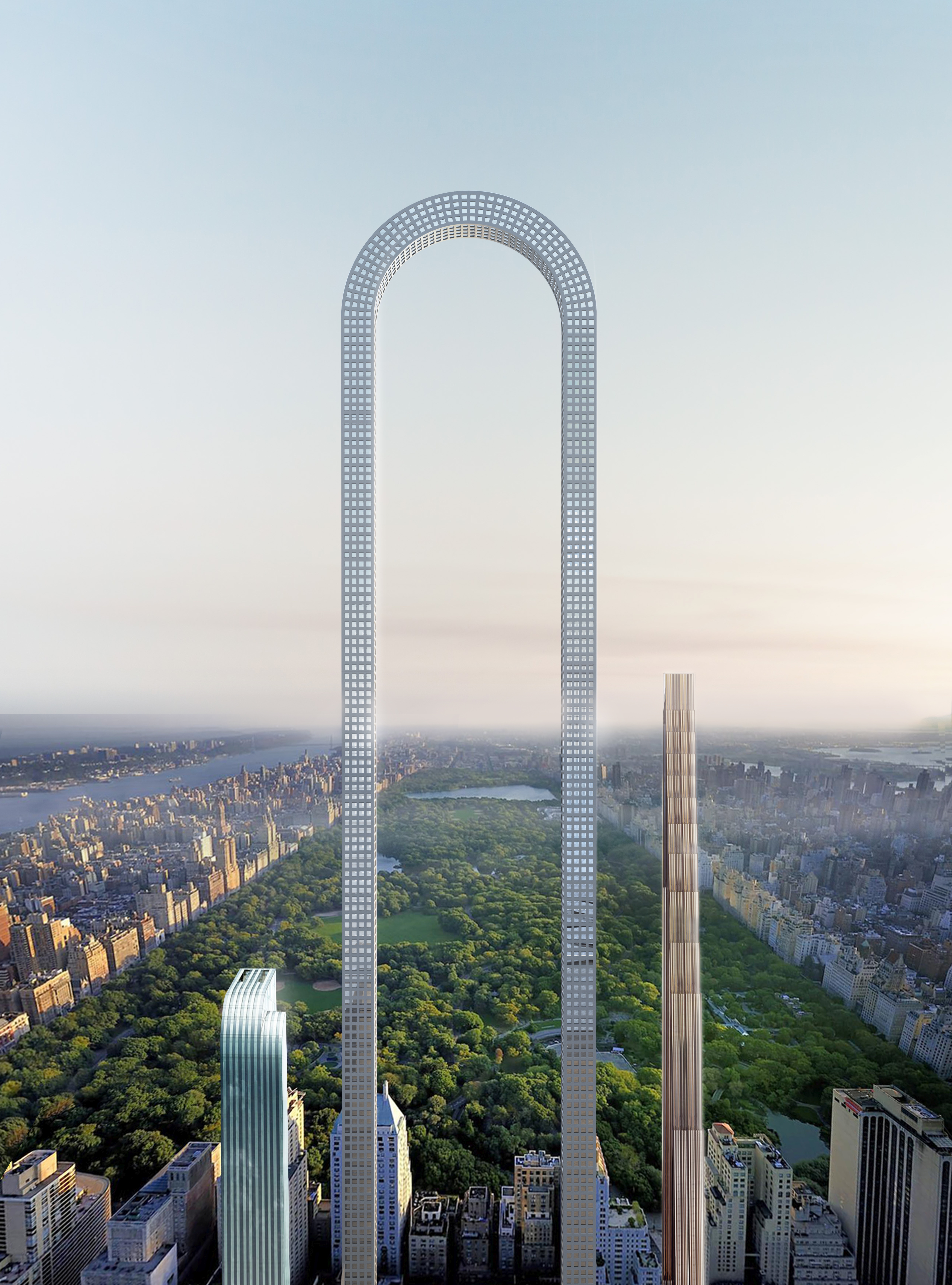 U-образный небоскреб в Нью-Йорке